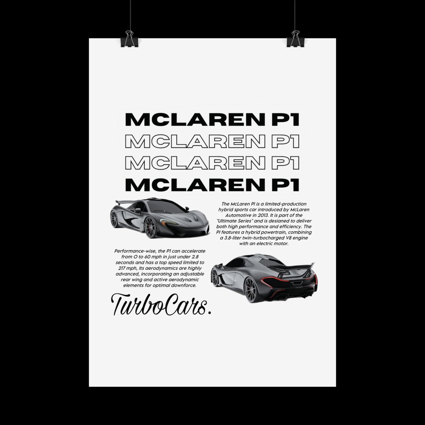 Poster McLaren P1