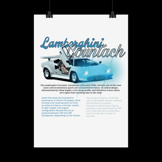 Poster Lamborghini Countach