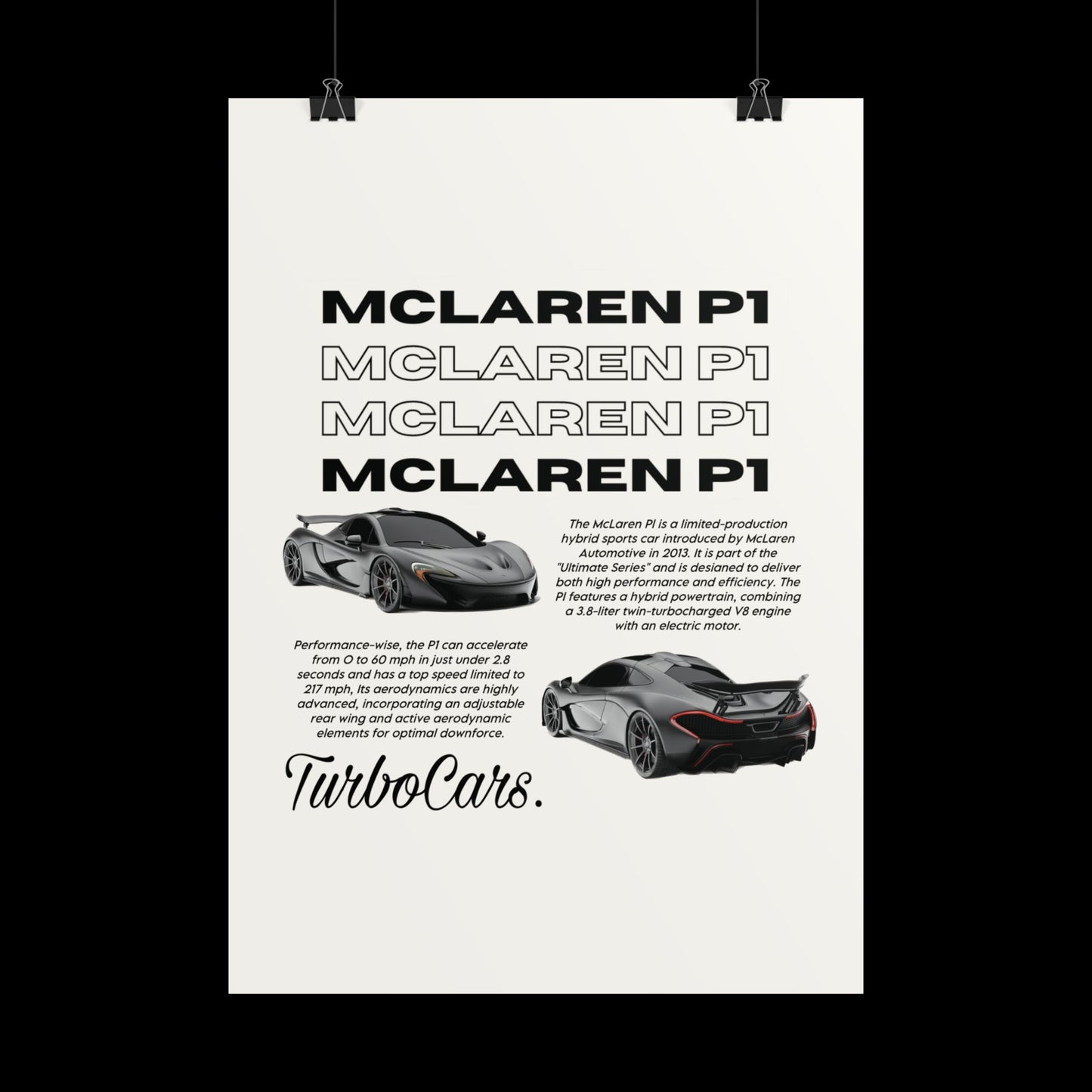 Poster McLaren P1