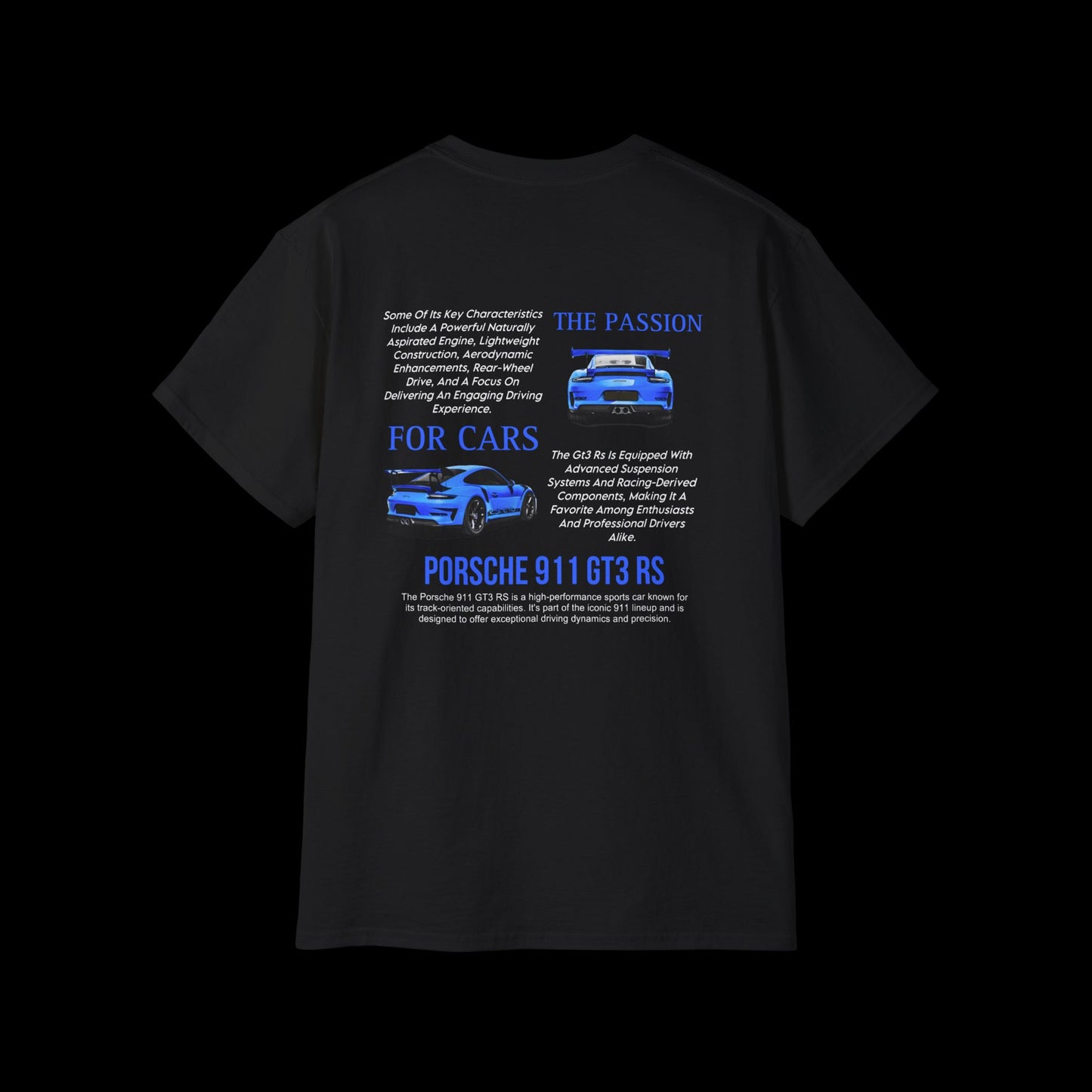 T-shirt blue 911 gt3rs