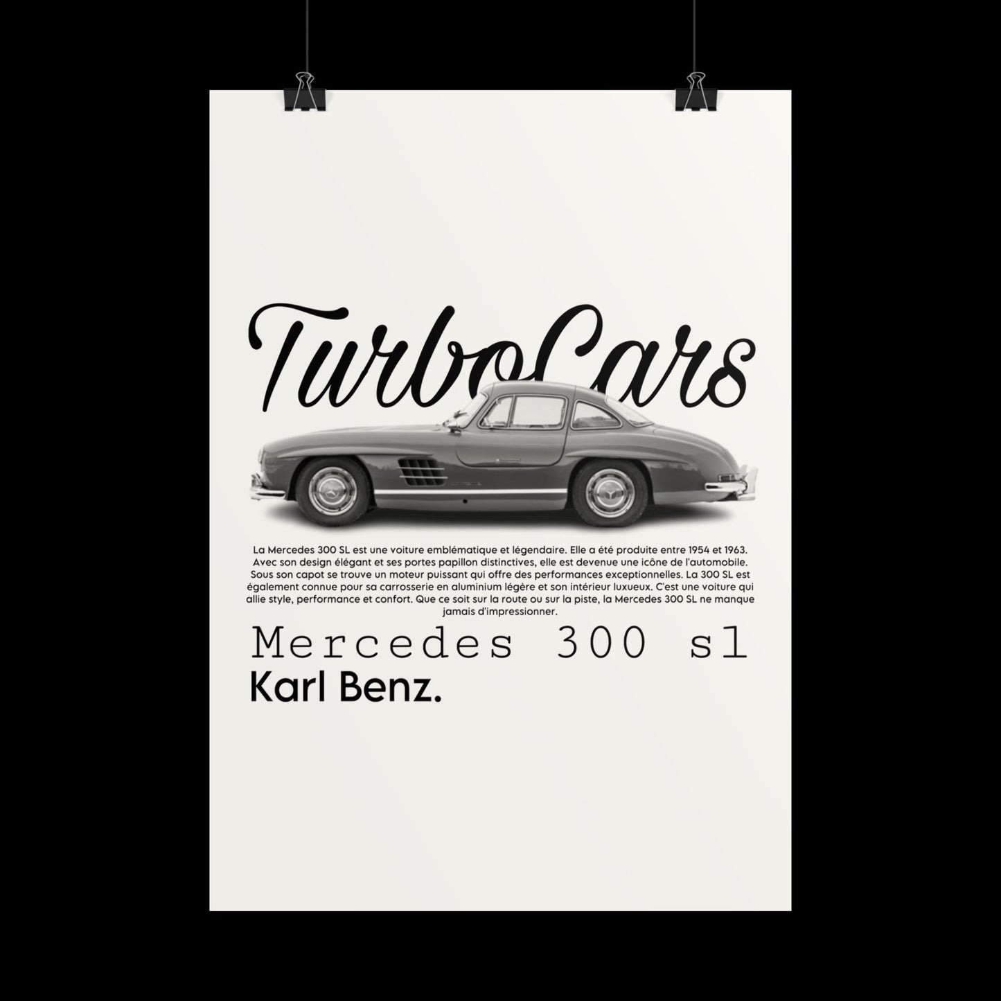 Poster Mercedes 300sl