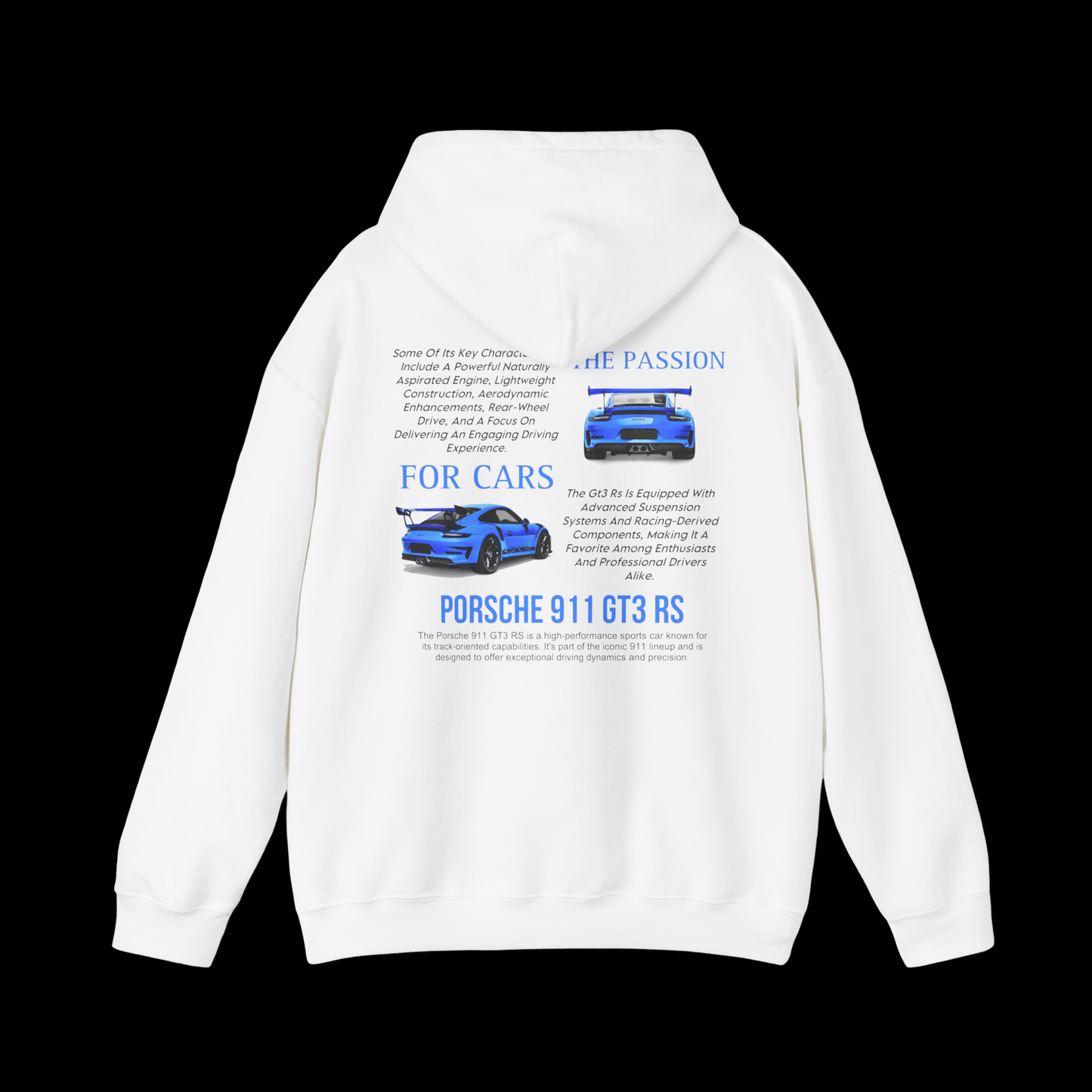 Sweat à capuche *blue GT3rs*